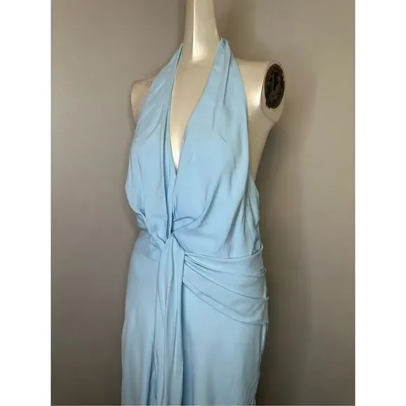 REISS Amber Drape Halter Dress - Picture 8 of 9